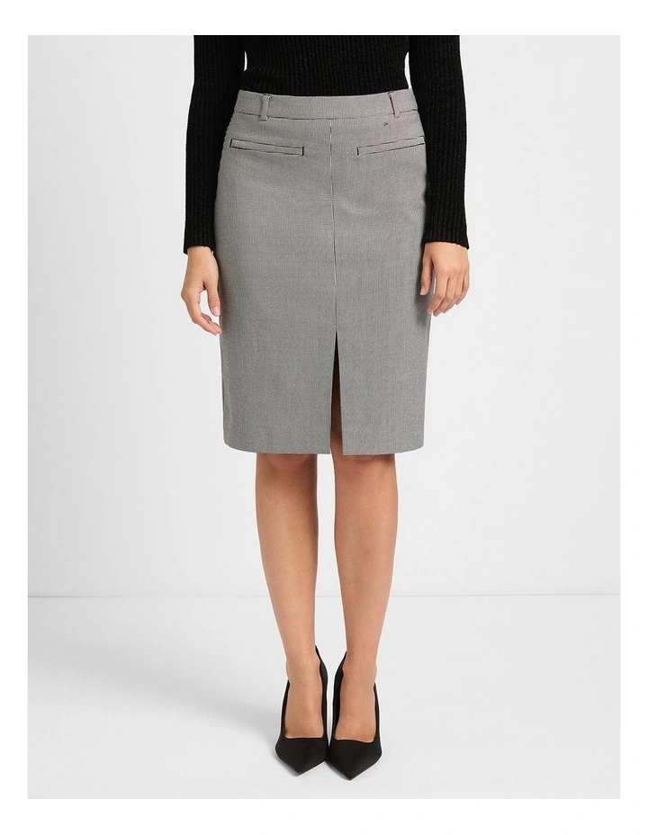 Shania Pencil Skirt in Black/White image 1