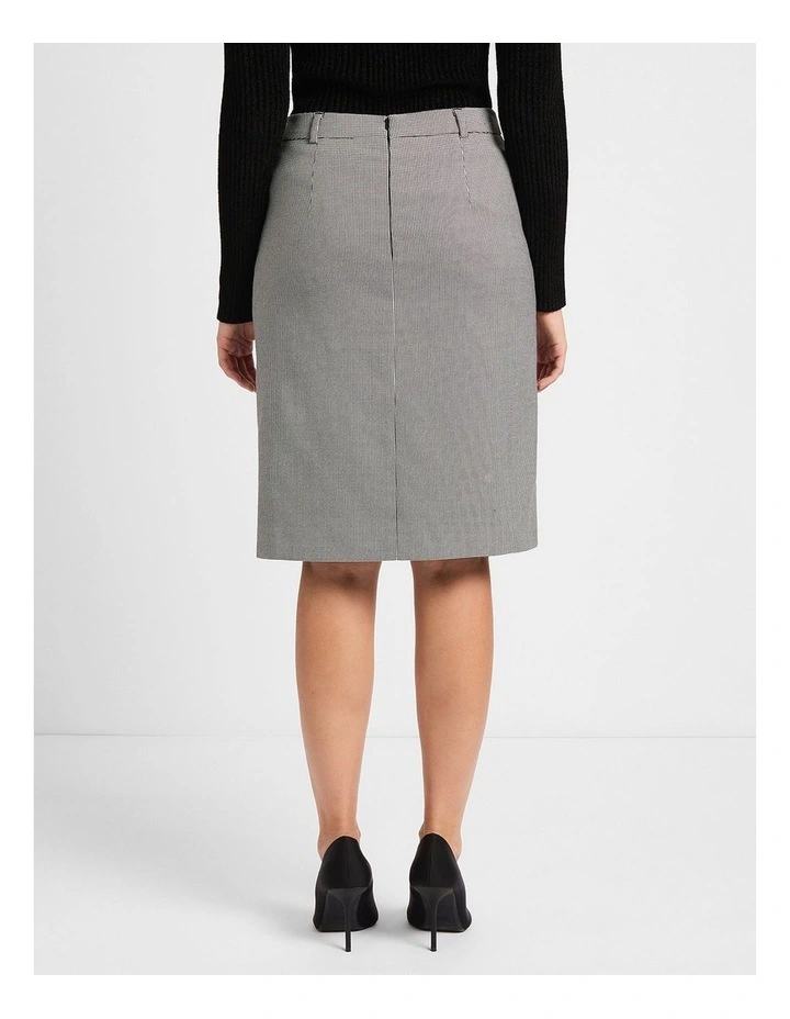 Shania Pencil Skirt in Black/White image 3