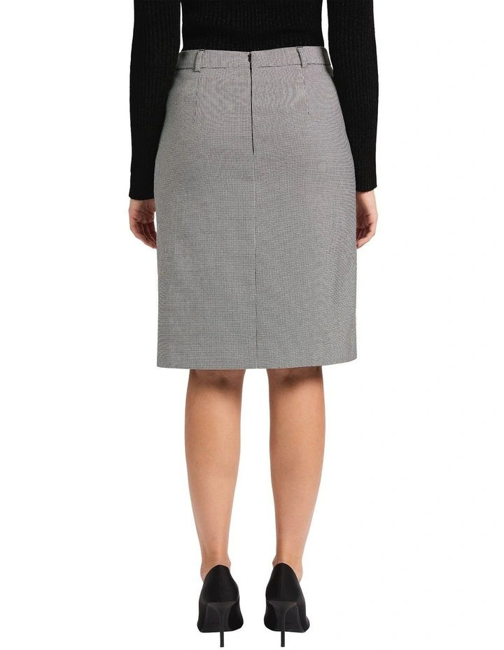 Shania Pencil Skirt in Black/White image 4