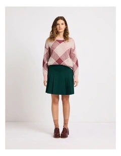 Spring Breakers Mini Skirt in Green Multi