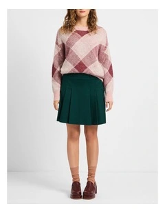 Spring Breakers Mini Skirt in Green Multi