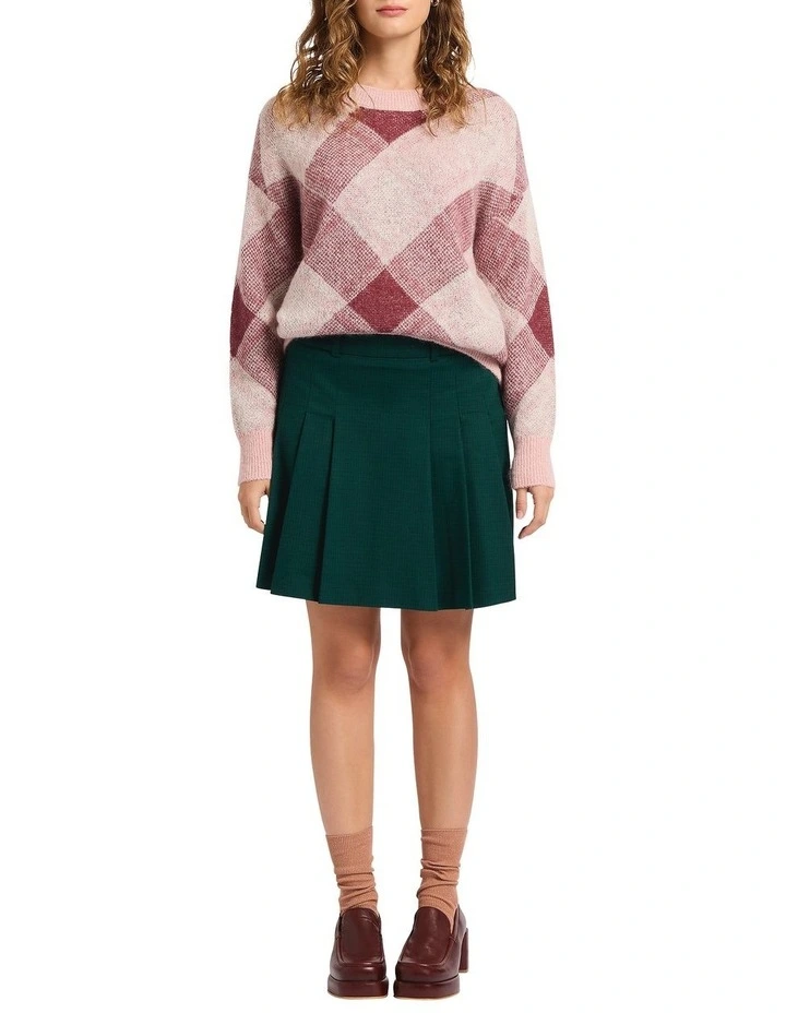Spring Breakers Mini Skirt in Green Multi image 1