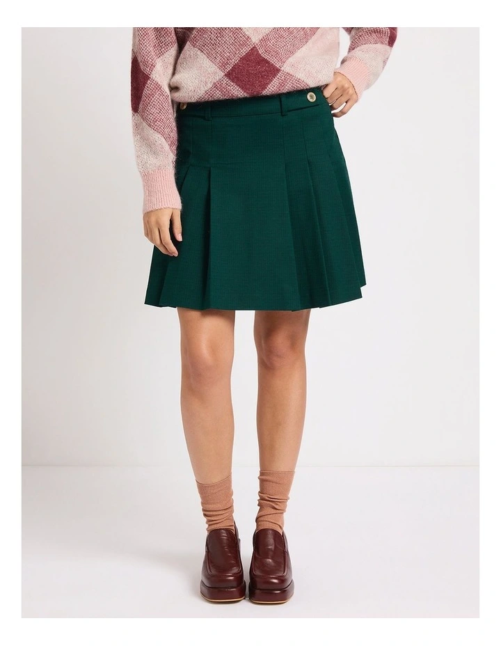Spring Breakers Mini Skirt in Green Multi image 2