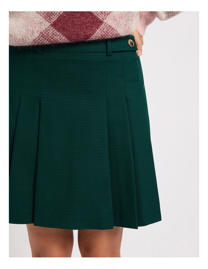 Spring Breakers Mini Skirt in Green Multi image 3