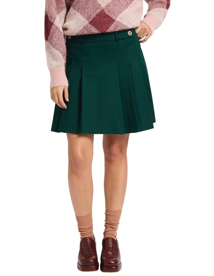 Spring Breakers Mini Skirt in Green Multi image 3