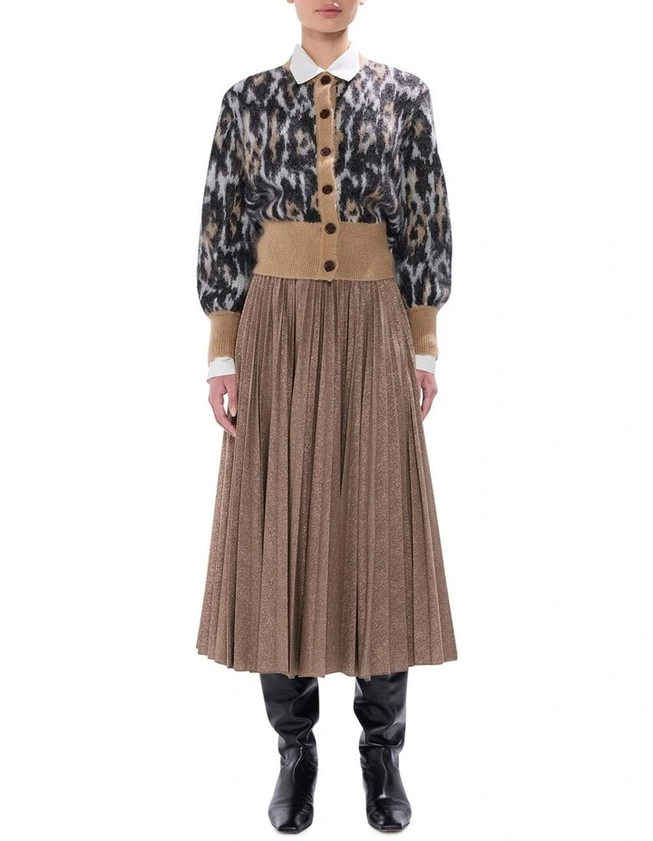Stallion Jersey Skirt in Camel image 1