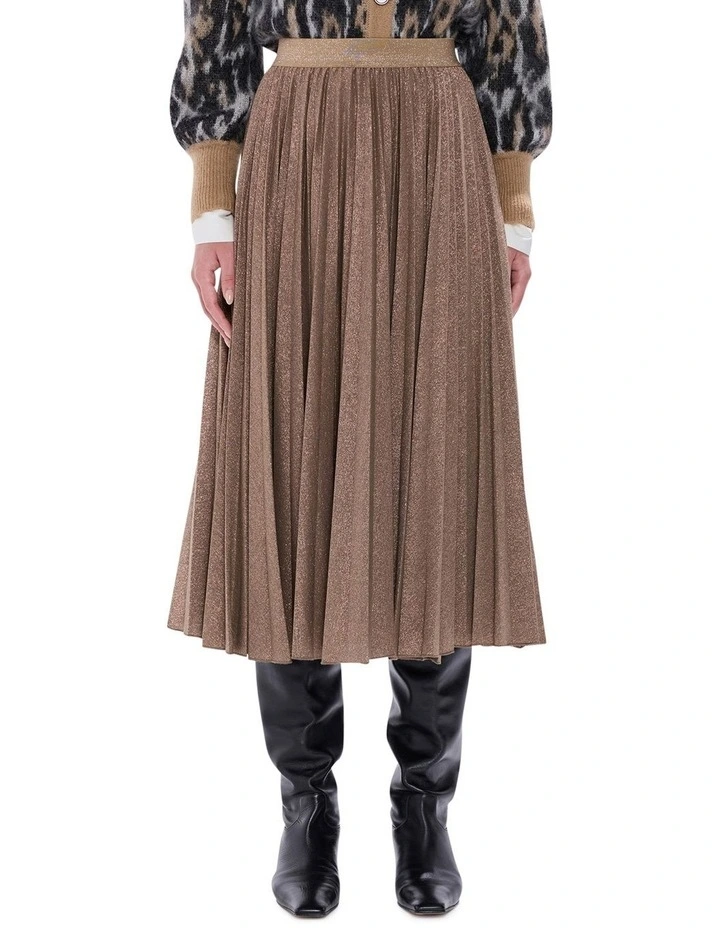 Stallion Jersey Skirt in Camel image 2