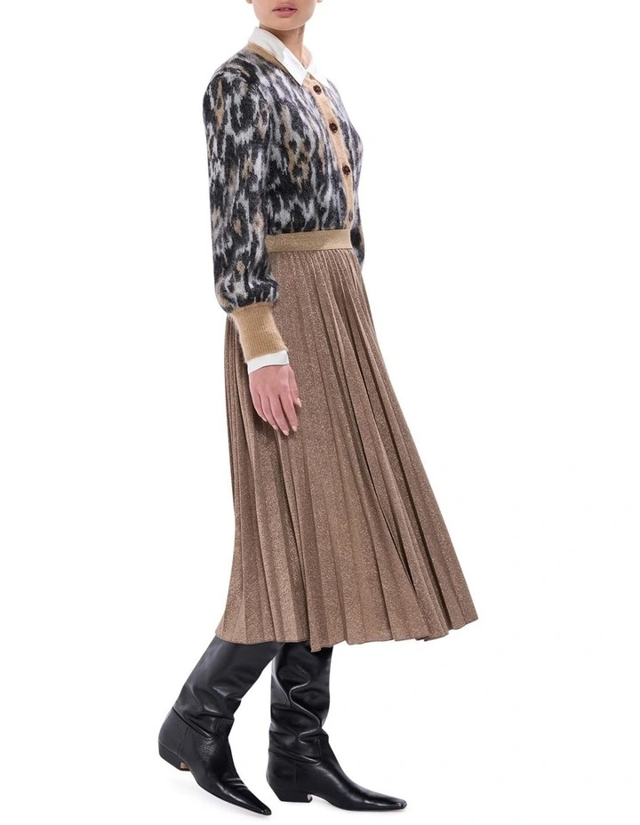 Stallion Jersey Skirt in Camel image 4