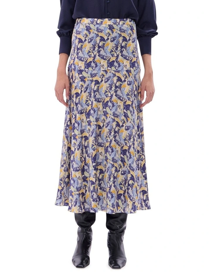 Wings And Ruin Skirt in Blue Multi image 2