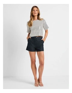 Tate Smart Denim Short in Indigo