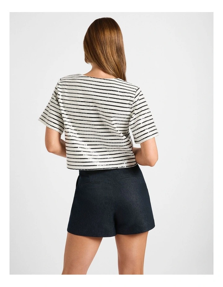 Tate Smart Denim Short in Indigo image 3