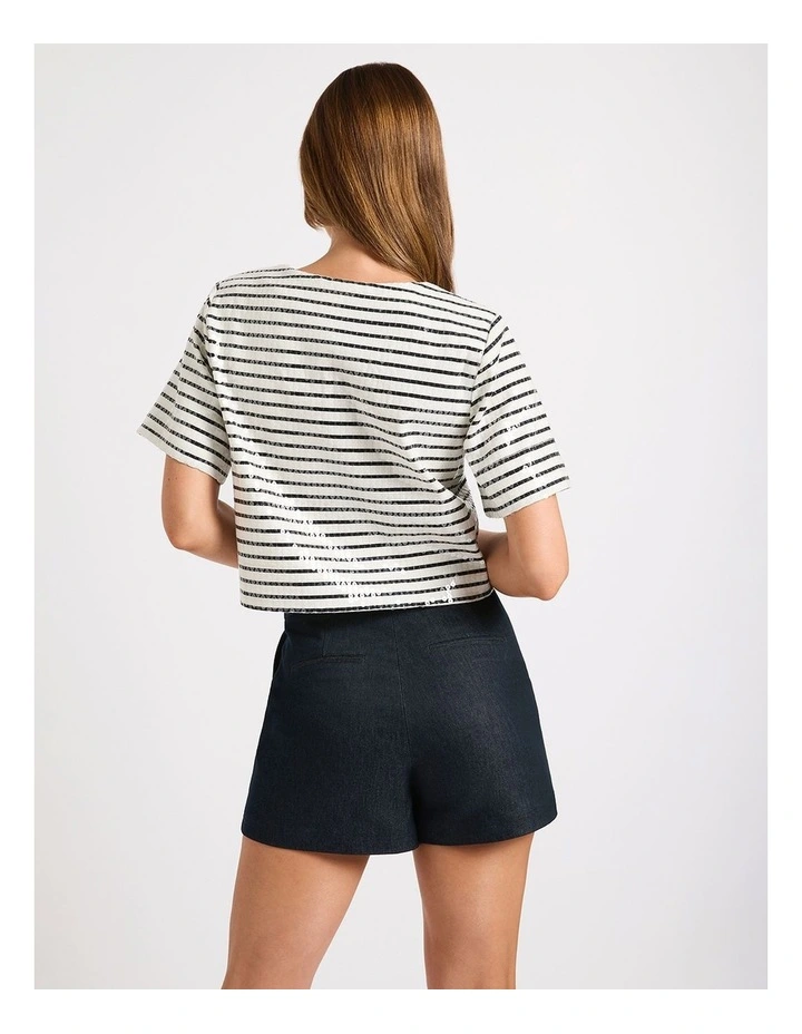Tate Smart Denim Short in Indigo image 3