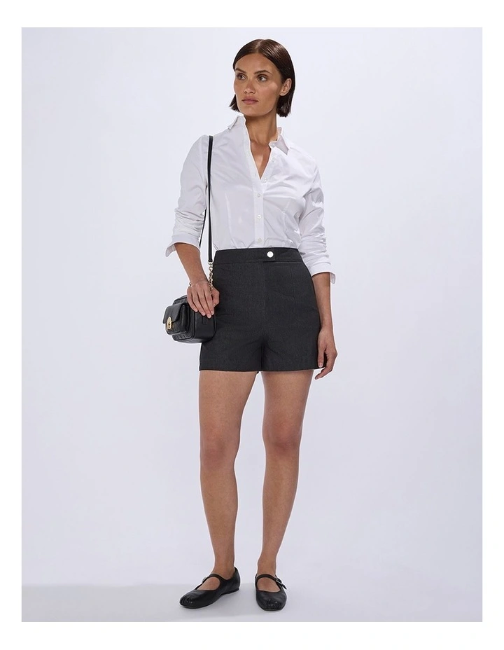 Tate Smart Denim Short in Washed Black image 1