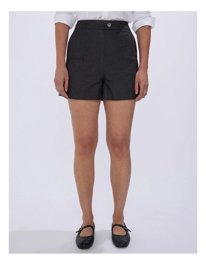 Tate Smart Denim Short in Washed Black image 2