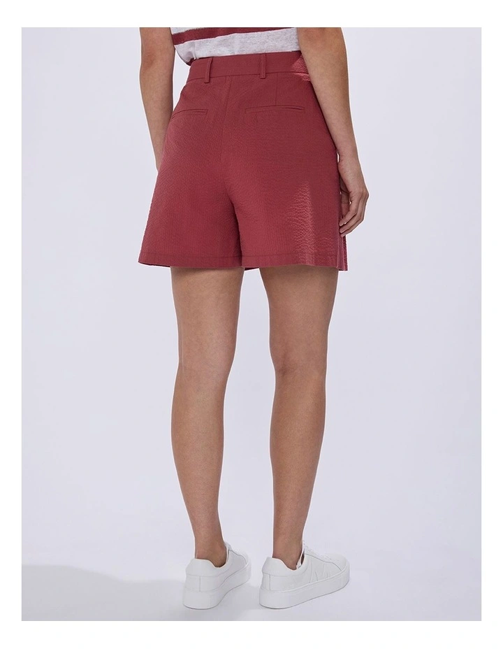 Moonstruck Seersucker Short in Dark Mahogany image 4