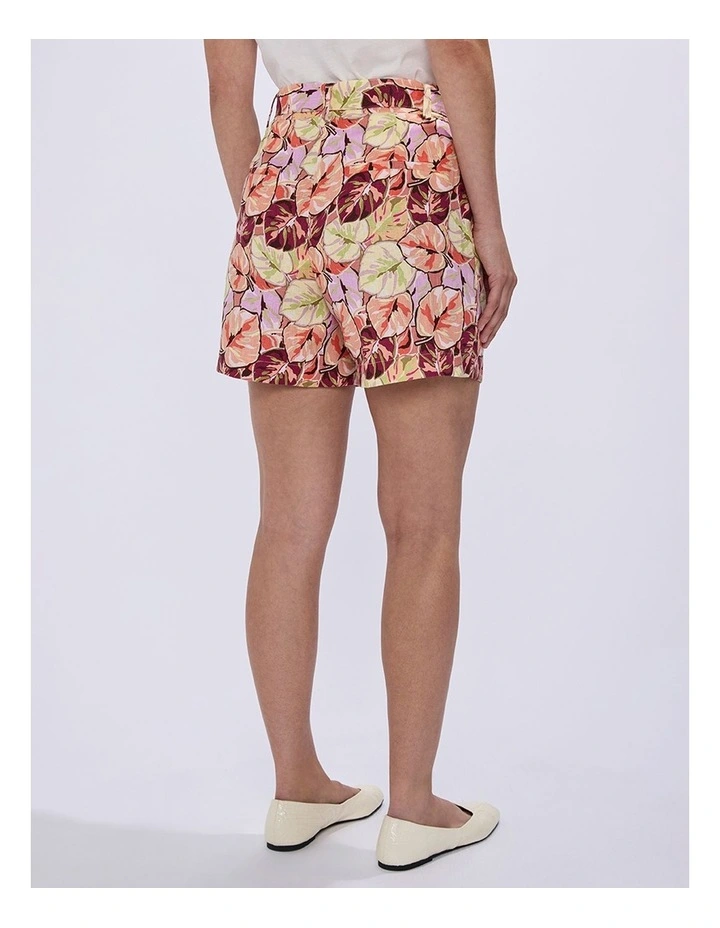 Plant Touch This Linen Short in Pink Multi image 3