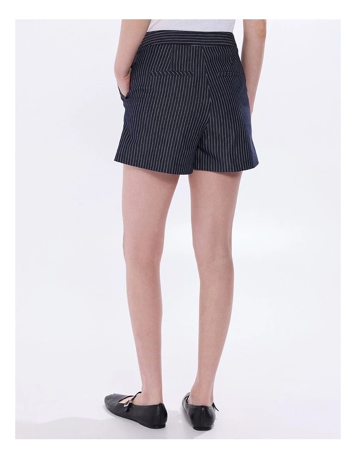 Spencer Smart Denim Short in Navy Stripe image 4