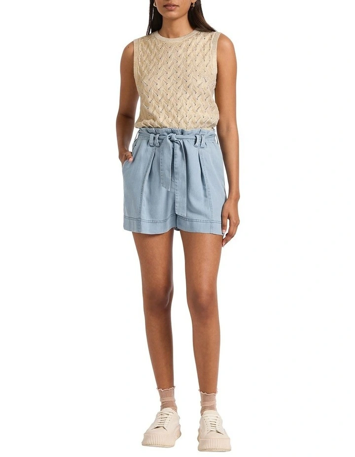Pump It Up Shorts in Washed Blue image 1