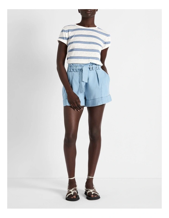 Pump It Up Shorts in Washed Blue image 2