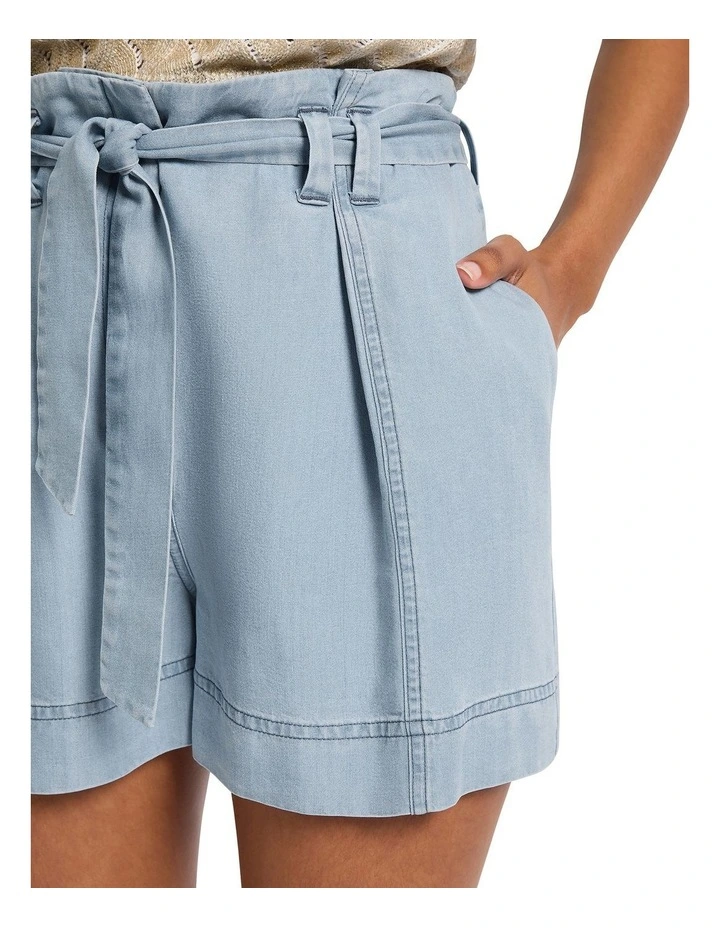 Pump It Up Shorts in Washed Blue image 3