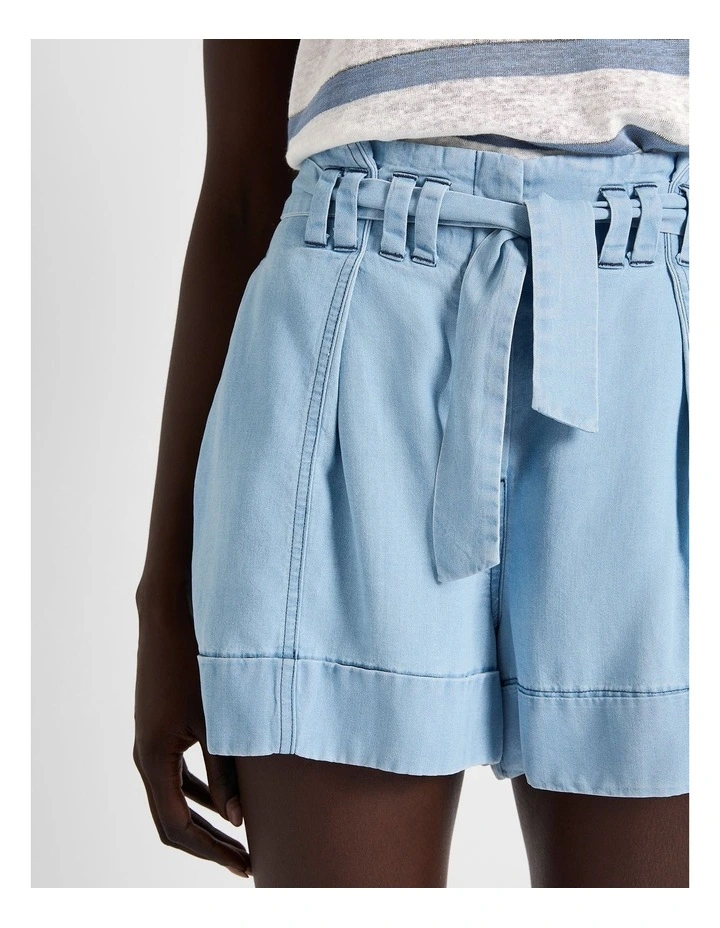 Pump It Up Shorts in Washed Blue image 4