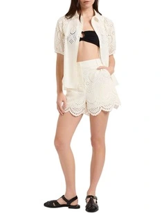 Te Amo Lace Short in Ivory