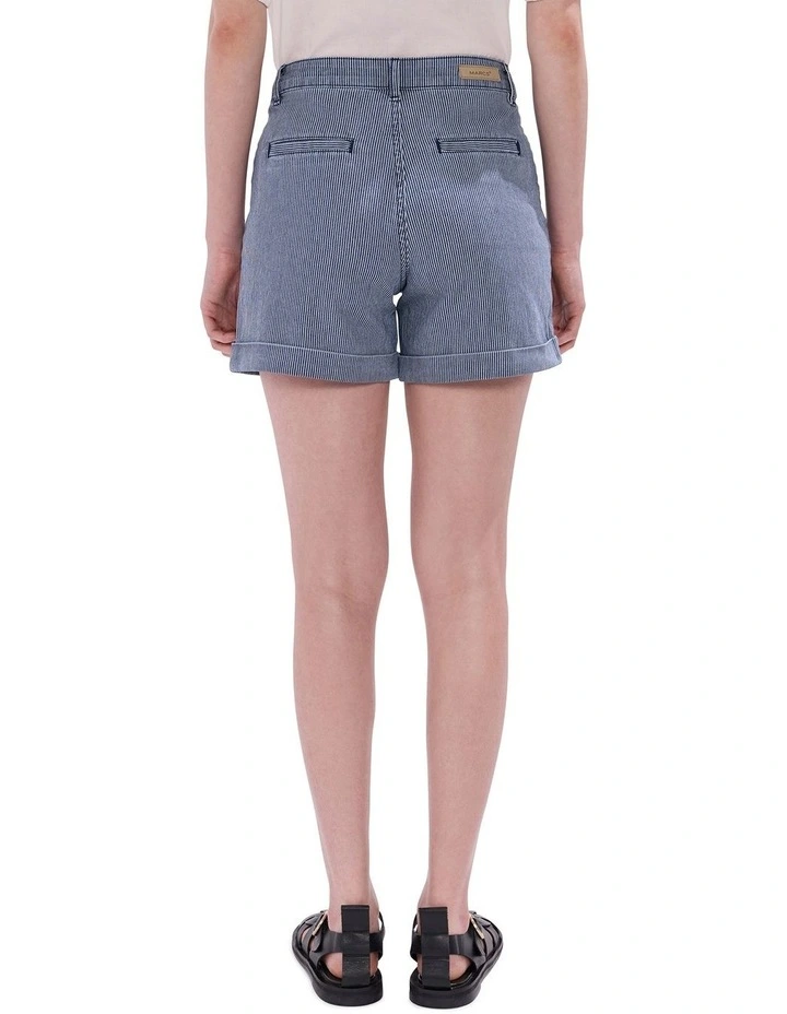 Rail Road Denim Short in Navy Stripe image 4
