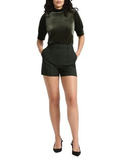 Dynasty Tailored Short in Dark Khaki