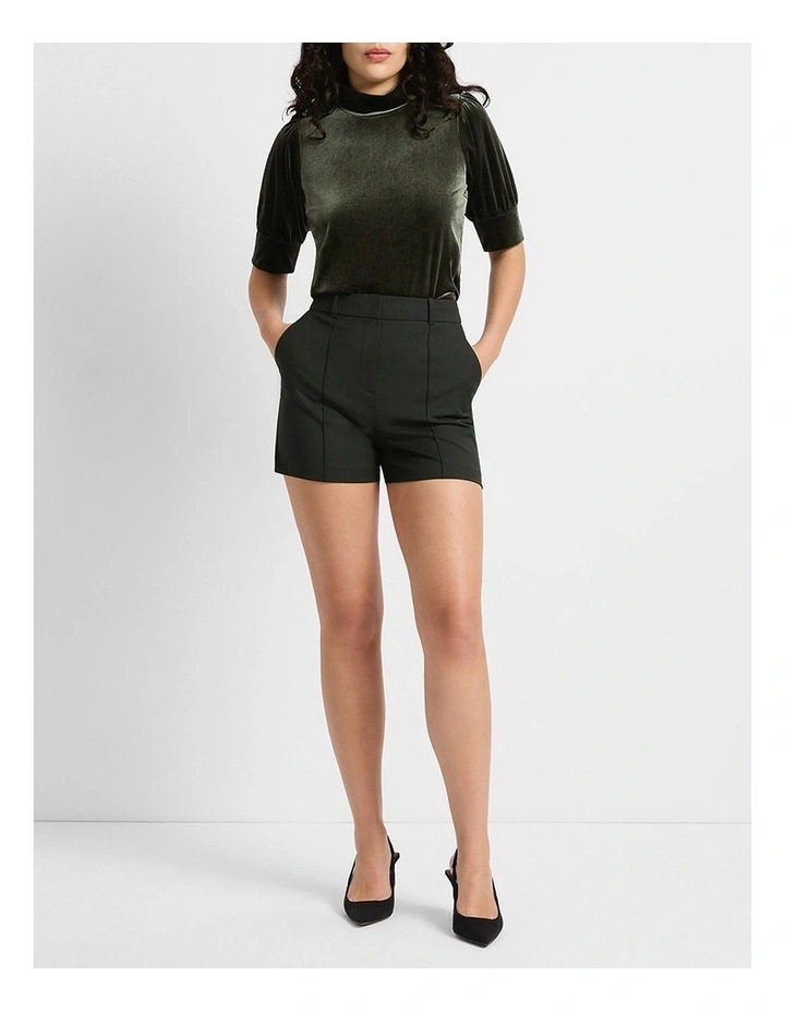 Dynasty Tailored Short in Dark Khaki image 2