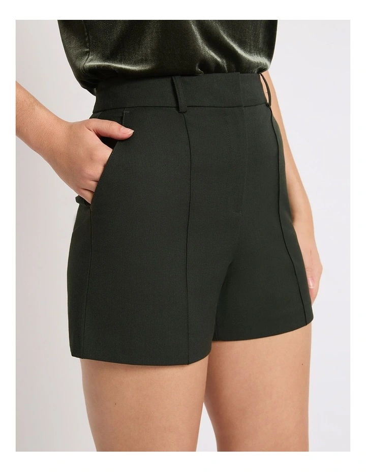 Dynasty Tailored Short in Dark Khaki image 4