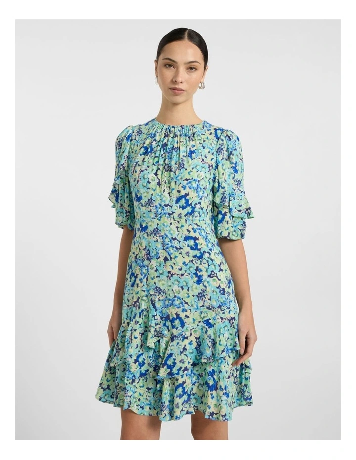 Mary Poppies Dress in Blue Multi image 2