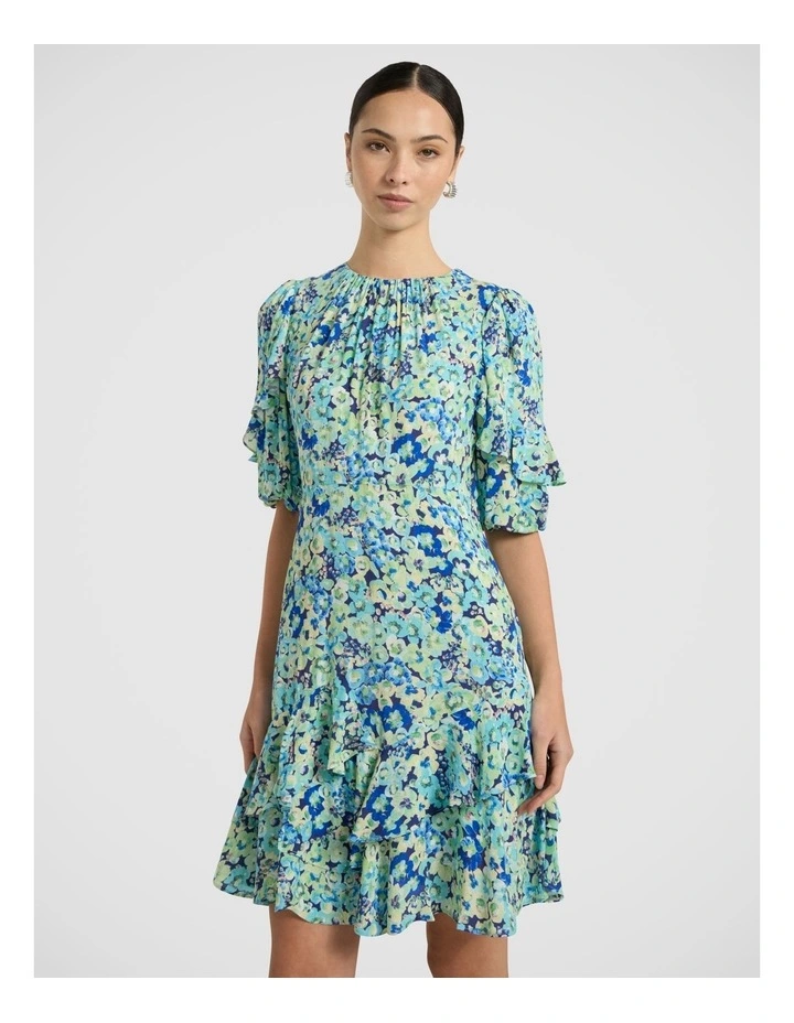 Mary Poppies Dress in Blue Multi image 2