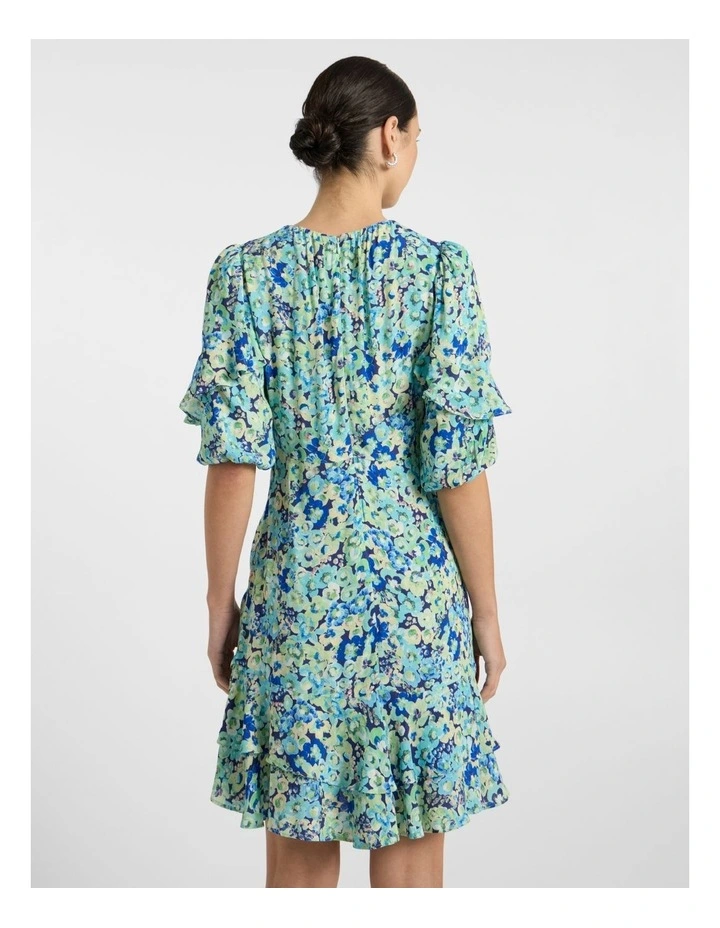 Mary Poppies Dress in Blue Multi image 3