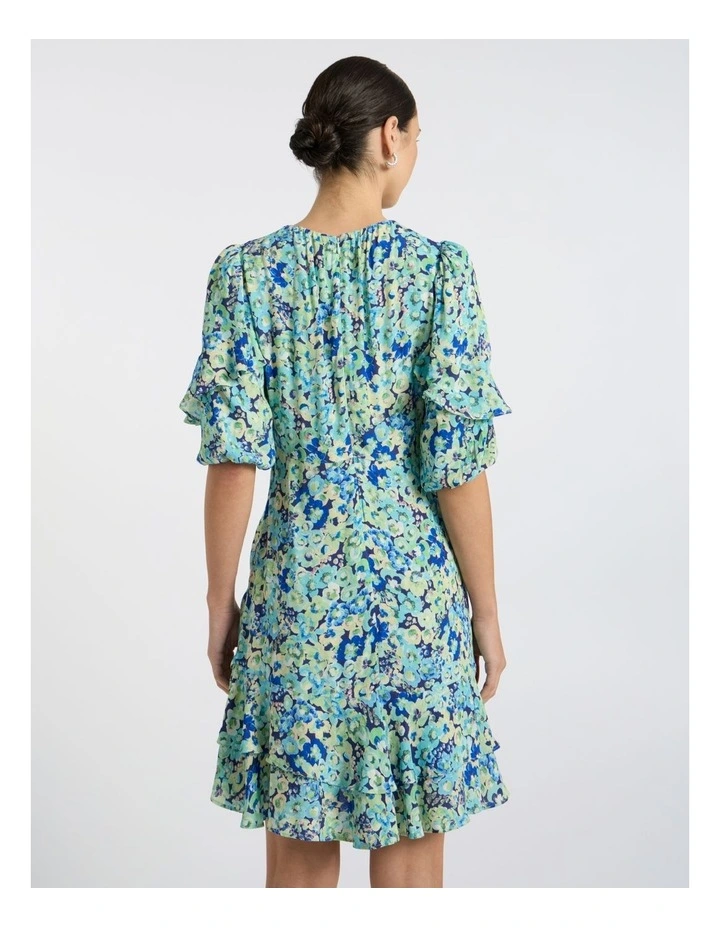 Mary Poppies Dress in Blue Multi image 5