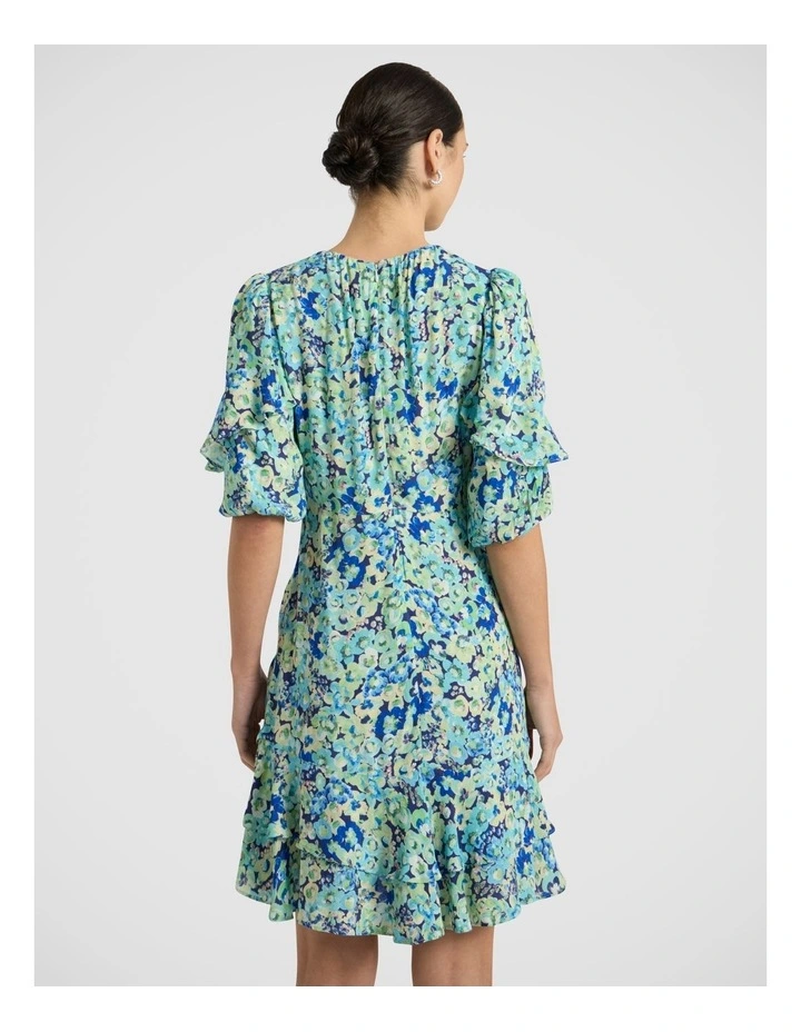 Mary Poppies Dress in Blue Multi image 5