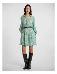 A Mint-Summer Night Dress in Mint Multi