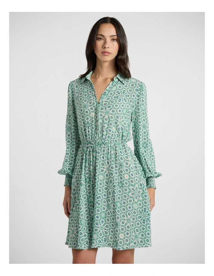 A Mint-Summer Night Dress in Mint Multi image 2