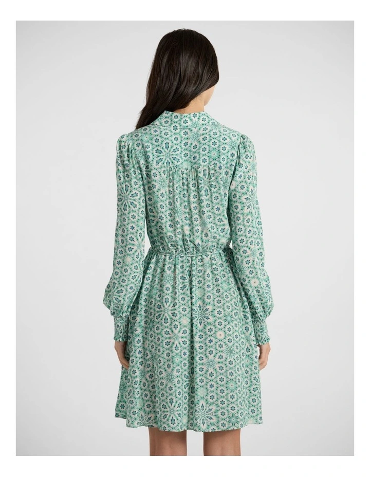 A Mint-Summer Night Dress in Mint Multi image 4