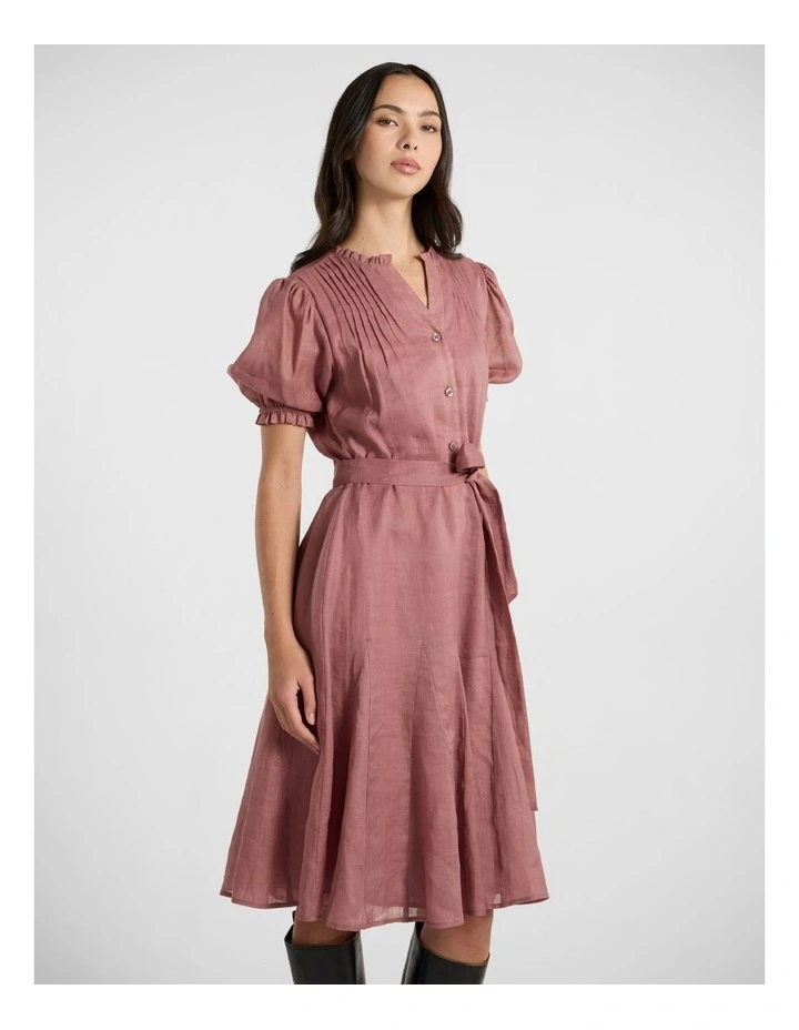 Florence Mini Dress in Rosewood image 2