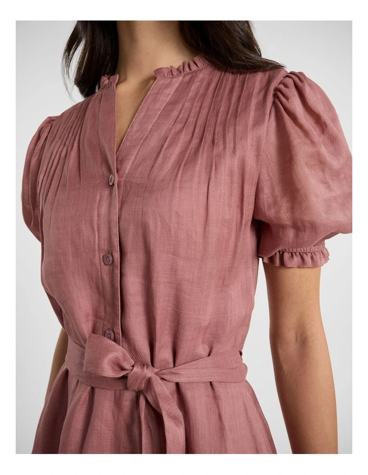 Florence Mini Dress in Rosewood image 4
