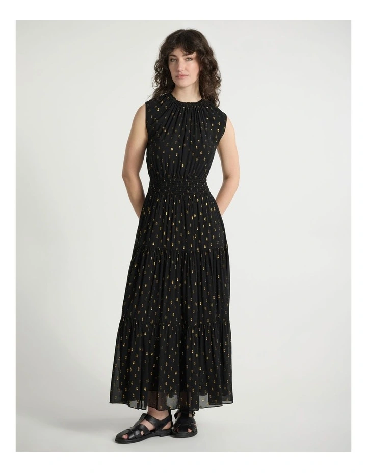 Louis Clip Spot Dress in Black image 1