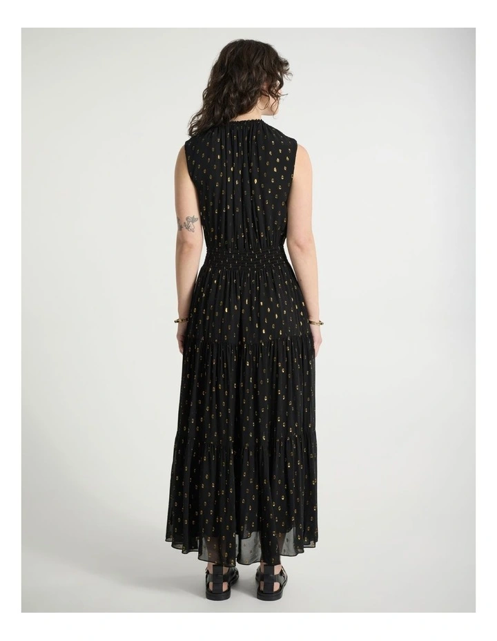 Louis Clip Spot Dress in Black image 3