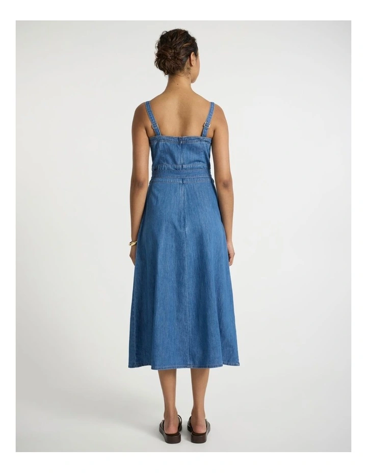 Tomlinson Denim Dress in Indigo image 3