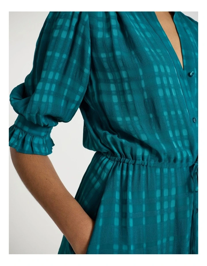 Ready To Run Dress in Peacock Green image 4