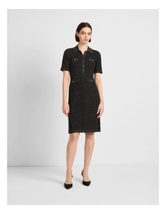 Endless Night Knit Dress in Black Sparkle