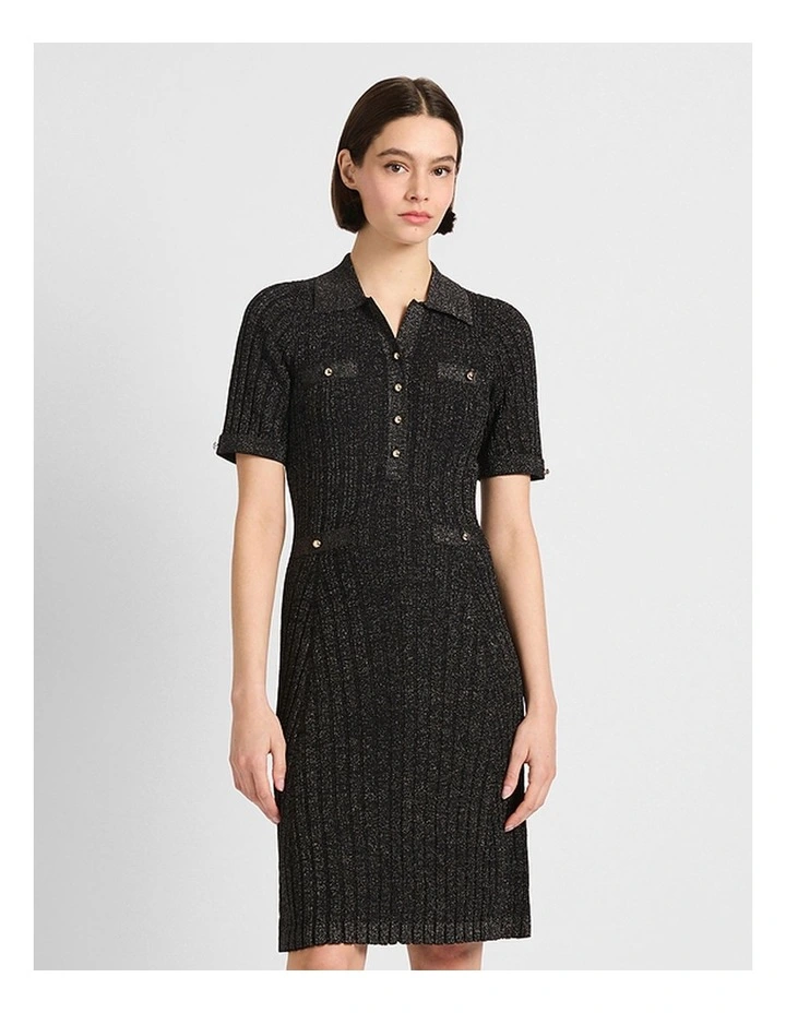 Endless Night Knit Dress in Black Sparkle image 1