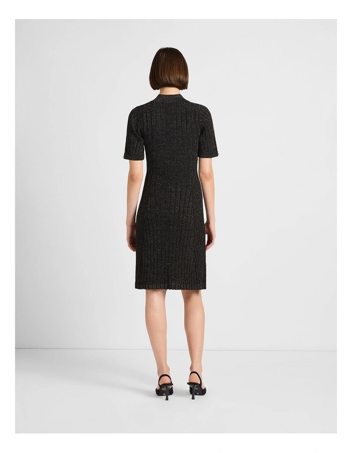 Endless Night Knit Dress in Black Sparkle image 3