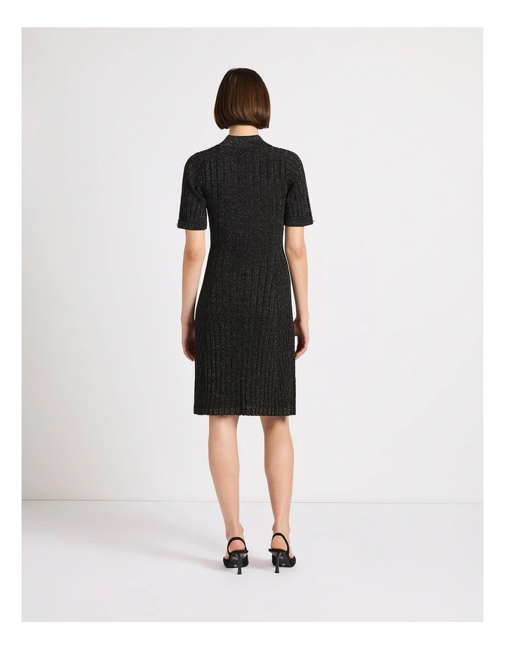 Endless Night Knit Dress in Black Sparkle image 3