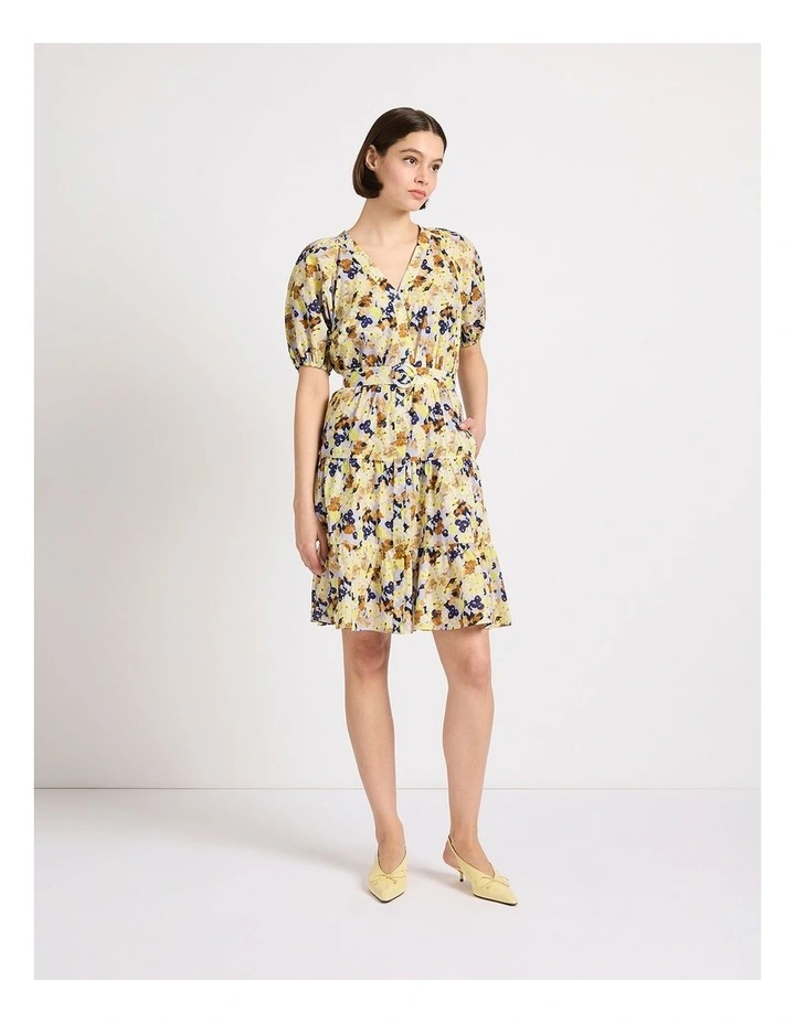 Print And Prejudice Dress in Yellow Multi image 2