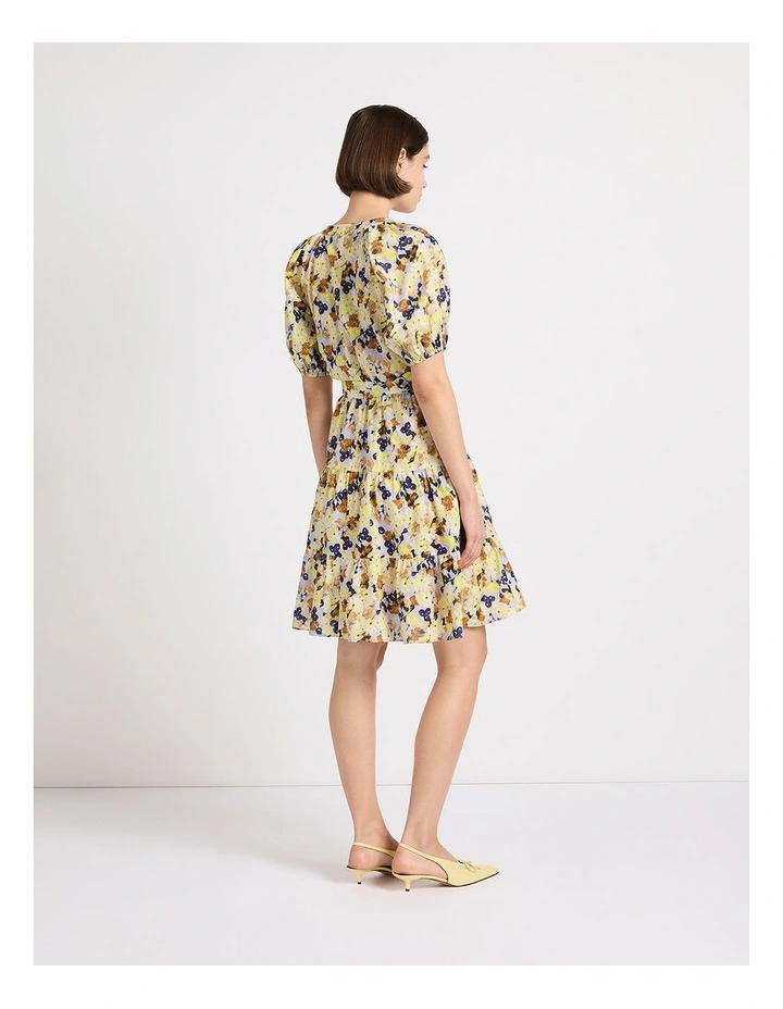 Print And Prejudice Dress in Yellow Multi image 3